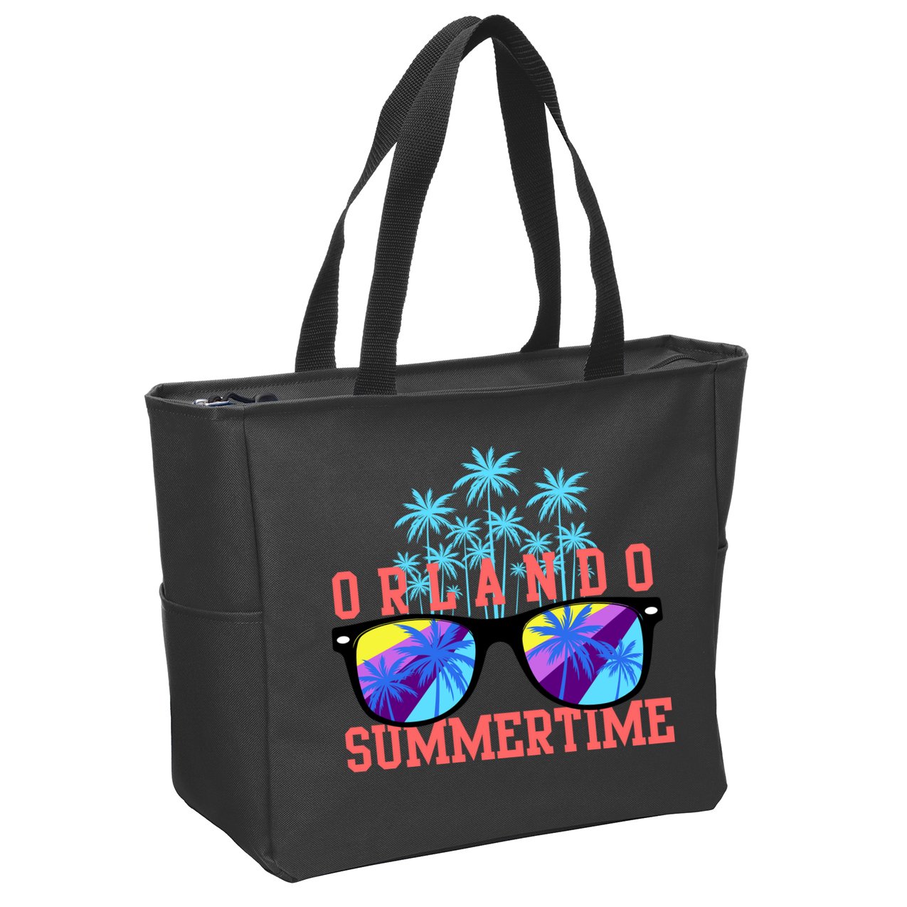 Orlando Summertime Shades Icon Zip Tote Bag
