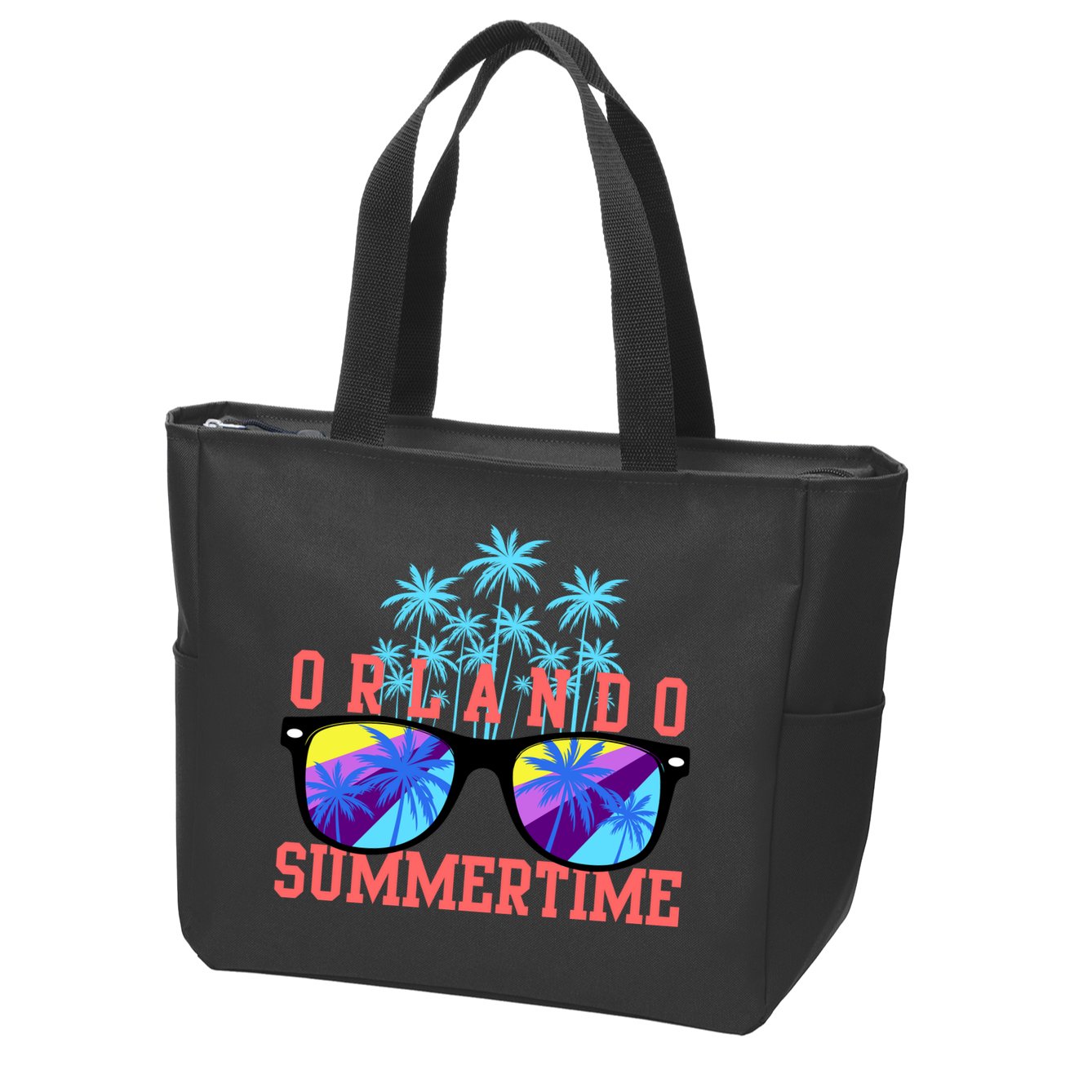 Orlando Summertime Shades Icon Zip Tote Bag