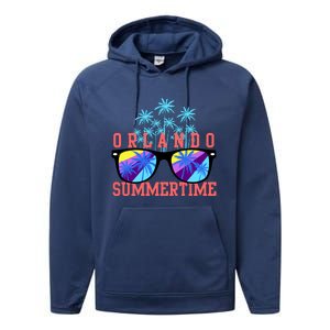 Orlando Summertime Shades Icon Performance Fleece Hoodie