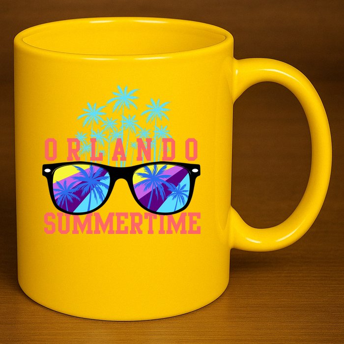 Orlando Summertime Shades Icon 11oz C Handle Ceramic Mug