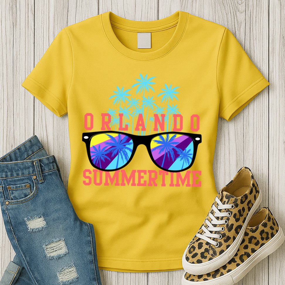 Orlando Summertime Shades Icon Womens T-Shirt