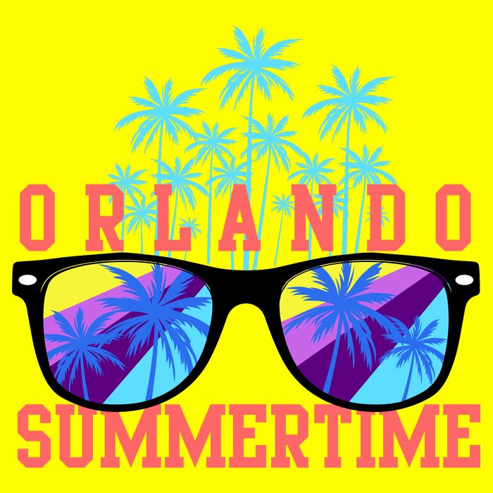 Orlando Summertime Shades Icon Womens T-Shirt