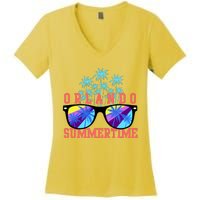 Orlando Summertime Shades Icon Women's V-Neck T-Shirt