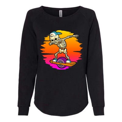 onewheel Skeleton Skateboard Dabbing Skate Skeleton float Womens California Wash Sweatshirt