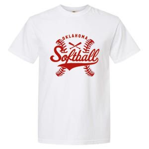 Oklahoma Softball Team Retro Softball Fan Garment-Dyed Heavyweight T-Shirt