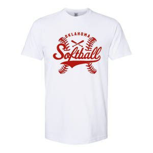 Oklahoma Softball Team Retro Softball Fan Softstyle CVC T-Shirt