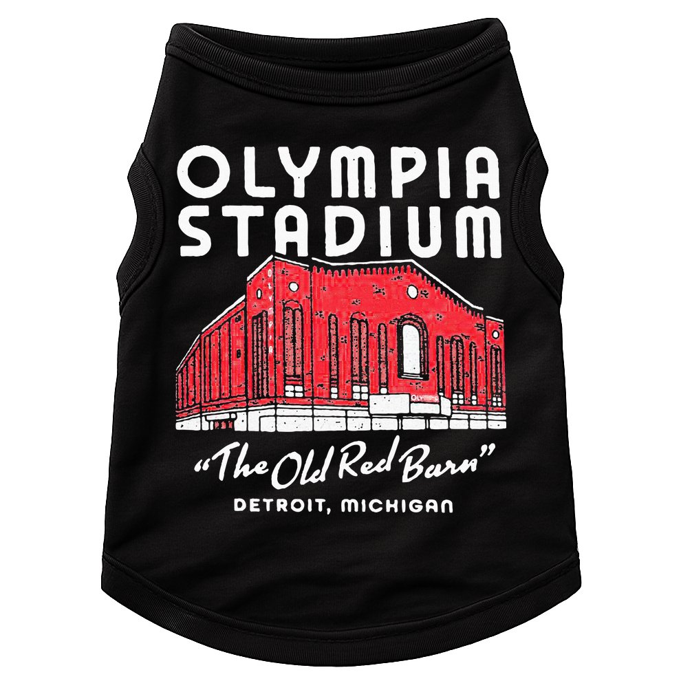 Olympia Stadium The Old Red Burn Detroit Michigan Doggie Tank
