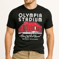 Olympia Stadium The Old Red Burn Detroit Michigan Cooling Performance Crew T-Shirt