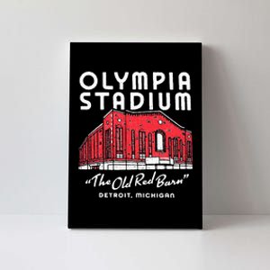 Olympia Stadium The Old Red Burn Detroit Michigan Canvas