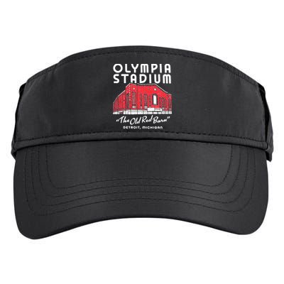 Olympia Stadium The Old Red Burn Detroit Michigan Adult Drive Performance Visor