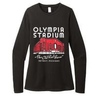 Olympia Stadium The Old Red Burn Detroit Michigan Womens CVC Long Sleeve Shirt