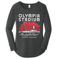 Olympia Stadium The Old Red Burn Detroit Michigan Women's Perfect Tri Tunic Long Sleeve Shirt