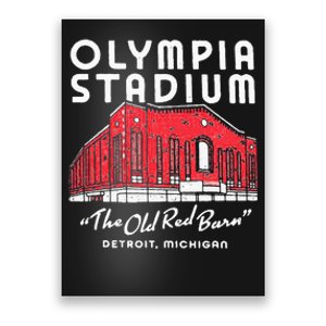 Olympia Stadium The Old Red Burn Detroit Michigan Poster