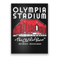 Olympia Stadium The Old Red Burn Detroit Michigan Poster