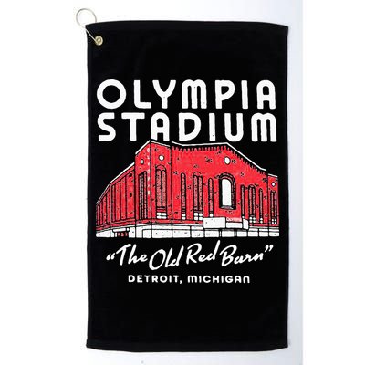 Olympia Stadium The Old Red Burn Detroit Michigan Golf Towel