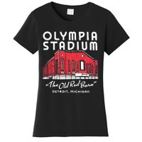 Olympia Stadium The Old Red Burn Detroit Michigan Women's T-Shirt