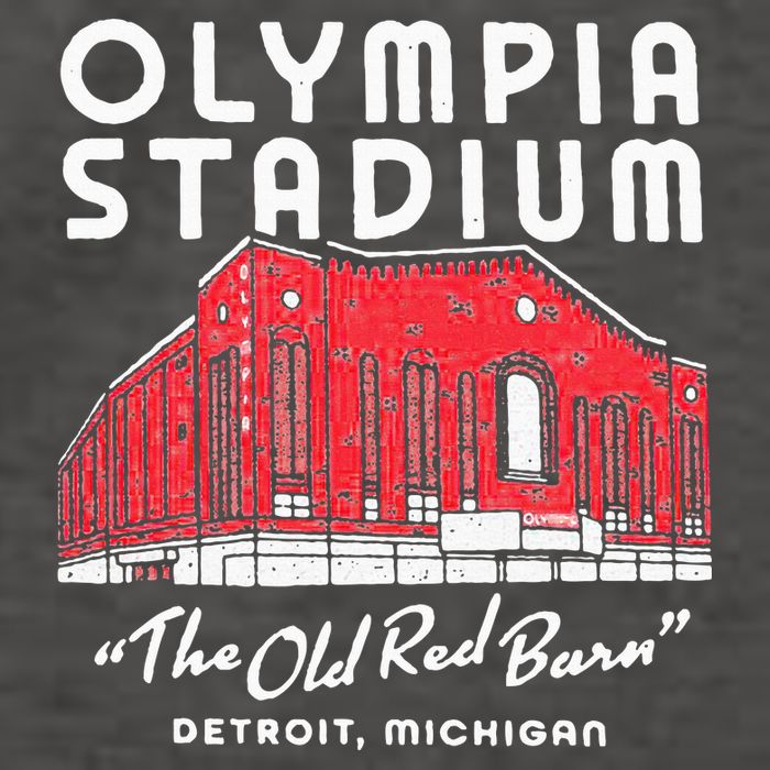 Olympia Stadium The Old Red Burn Detroit Michigan Vector Backpack