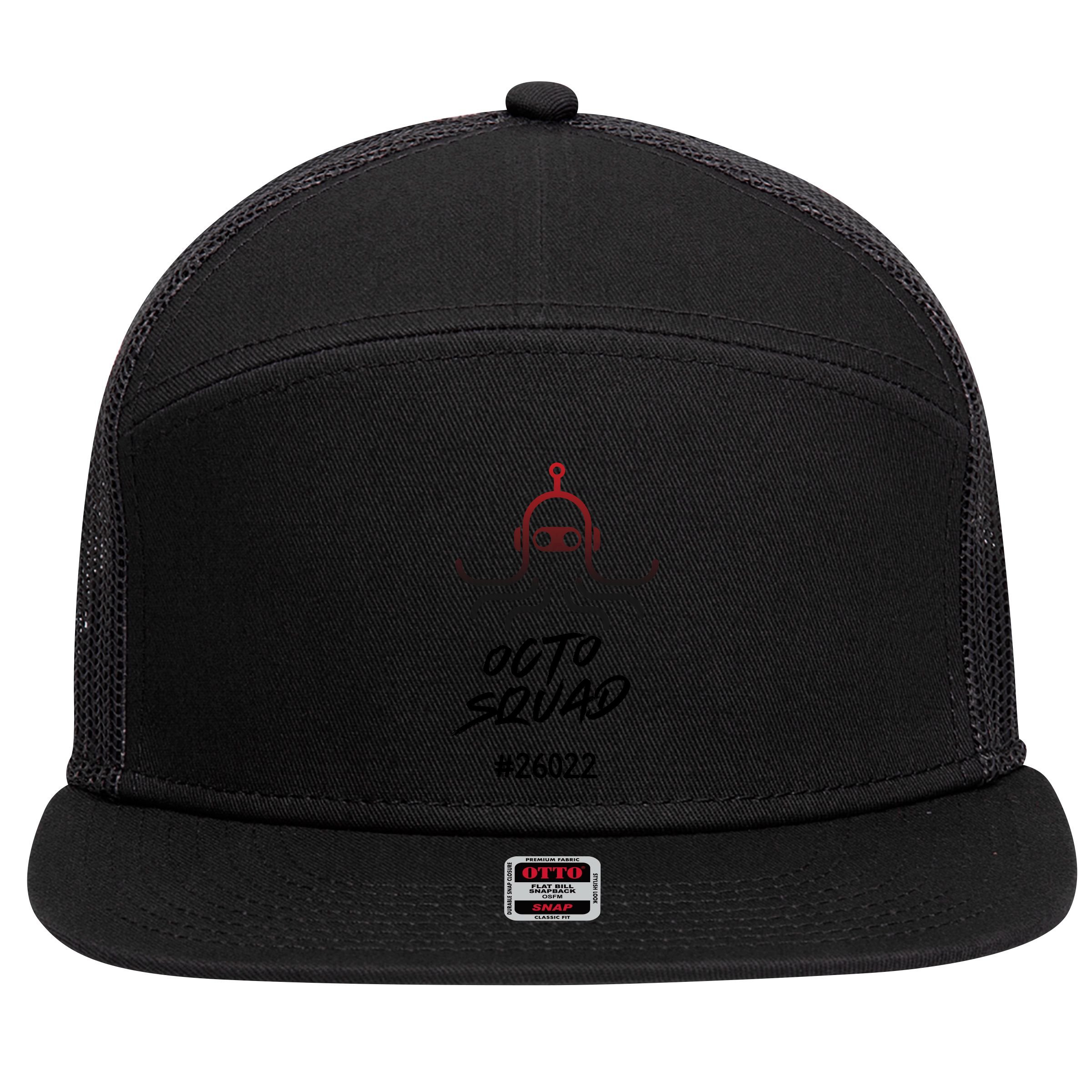 Octo Squad Team 7 Panel Mesh Trucker Snapback Hat