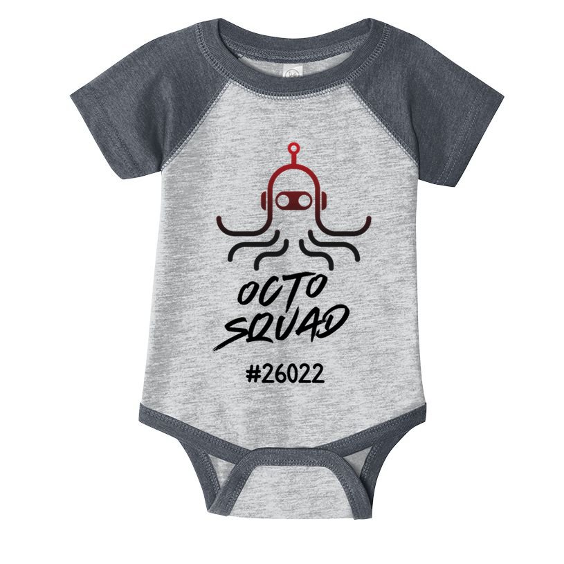 Octo Squad Team Infant Baby Jersey Bodysuit