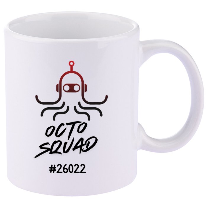 Octo Squad Team 11oz C Handle Ceramic Mug