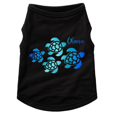 Ohana Sea Turtle Family Hawaii Vacation Tropical Hawaiian Doggie Tank