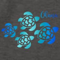 Ohana Sea Turtle Family Hawaii Vacation Tropical Hawaiian Vector Backpack