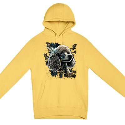 Outer Space Toy Poodle On Galaxy Astronaut Poodle Gift Premium Pullover Hoodie