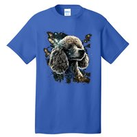 Outer Space Toy Poodle On Galaxy Astronaut Poodle Gift Tall T-Shirt