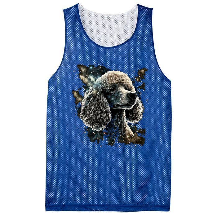 Outer Space Toy Poodle On Galaxy Astronaut Poodle Gift Mesh Reversible Basketball Jersey Tank