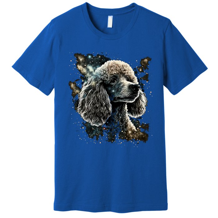 Outer Space Toy Poodle On Galaxy Astronaut Poodle Gift Premium T-Shirt