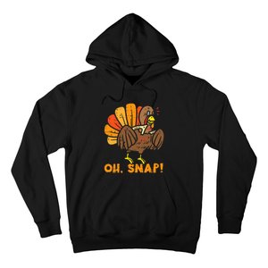 Oh Snap Turkey Wishbone Funny Thanksgiving Family Hoodie