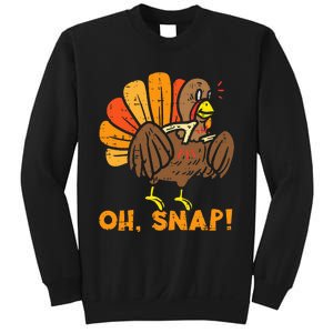 Oh Snap Turkey Wishbone Funny Thanksgiving Family Sweatshirt