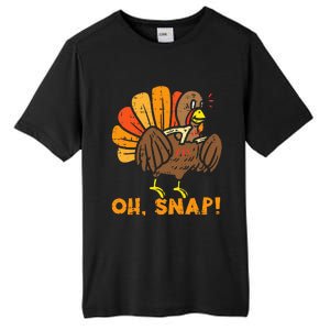 Oh Snap Turkey Wishbone Funny Thanksgiving Family Tall Fusion ChromaSoft Performance T-Shirt