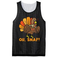 Oh Snap Turkey Wishbone Funny Thanksgiving Family Mesh Reversible Basketball Jersey Tank