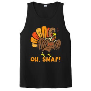 Oh Snap Turkey Wishbone Funny Thanksgiving Family PosiCharge Competitor Tank