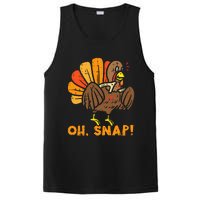 Oh Snap Turkey Wishbone Funny Thanksgiving Family PosiCharge Competitor Tank