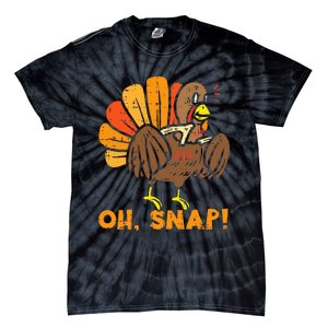 Oh Snap Turkey Wishbone Funny Thanksgiving Family Tie-Dye T-Shirt