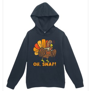 Oh Snap Turkey Wishbone Funny Thanksgiving Family Urban Pullover Hoodie