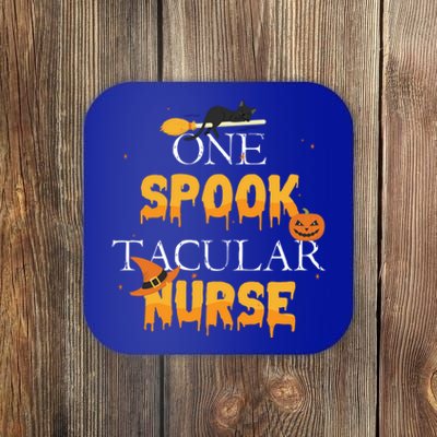 One Spook Tacular Nurse Spooky Halloween Holiday Gift Coaster