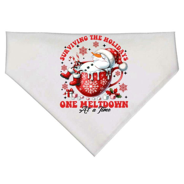 Olaf Surviving The Holidays One Meltdown At A Time Christmas Olaf In USA-Made Doggie Bandana