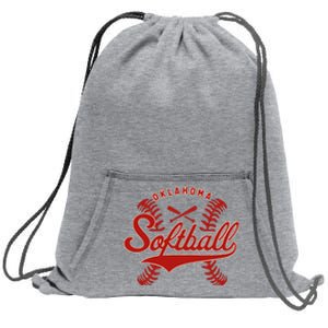 Oklahoma Softball Team Retro Softball Fan Sweatshirt Cinch Pack Bag