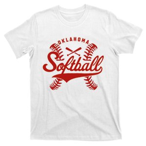 Oklahoma Softball Team Retro Softball Fan T-Shirt