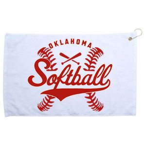 Oklahoma Softball Team Retro Softball Fan Grommeted Golf Towel