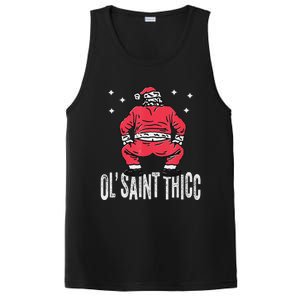 Ol Saint Thicc Christmas Funny Slutty Santa Christmas PosiCharge Competitor Tank