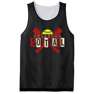 Oklahoma Softball Team Retro Softball Fan Mesh Reversible Basketball Jersey Tank