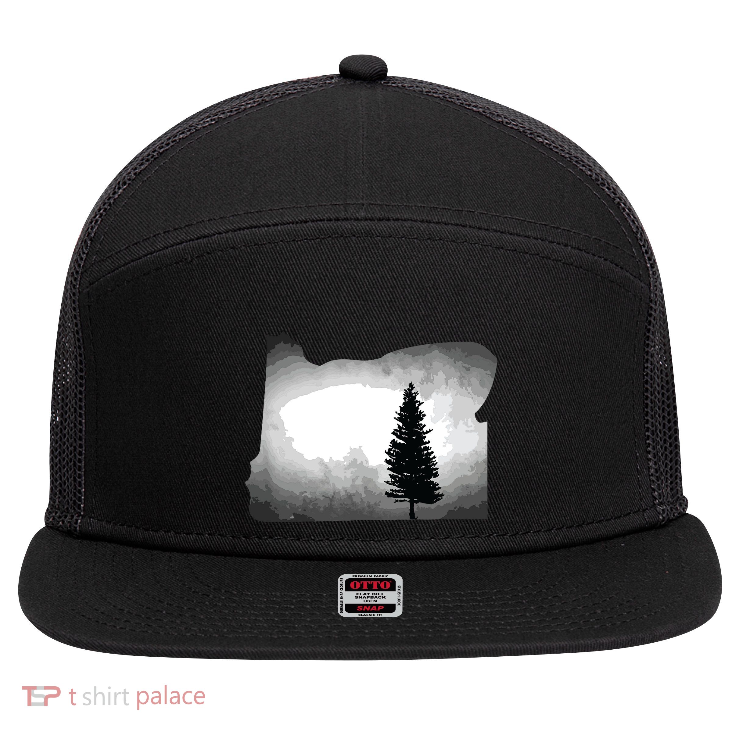 Oregon State Tree Pacific Northwest 7 Panel Mesh Trucker Snapback Hat