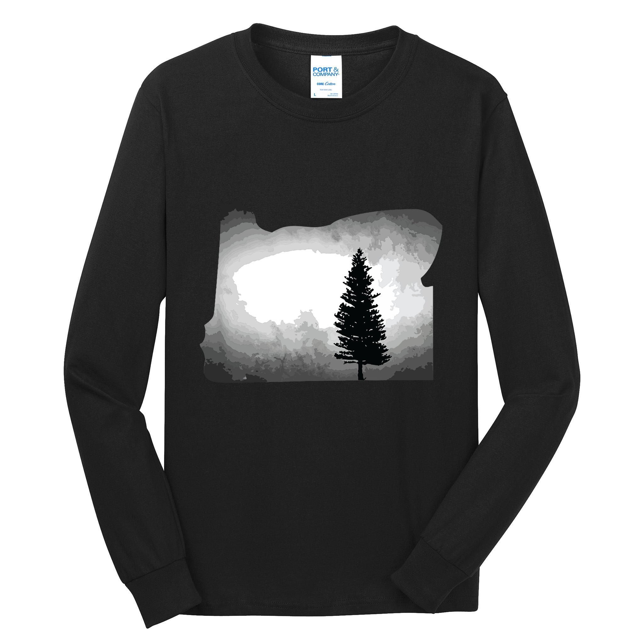 Oregon State Tree Pacific Northwest Tall Long Sleeve T-Shirt
