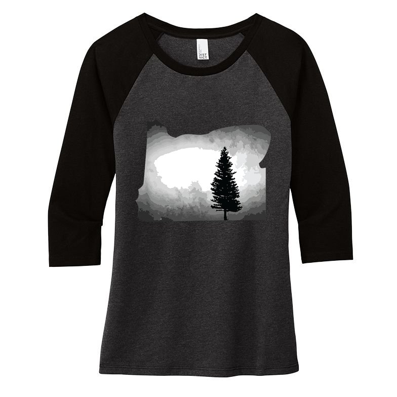 Oregon State Tree Pacific Northwest Women's Tri-Blend 3/4-Sleeve Raglan Shirt