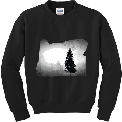 Oregon State Tree Pacific Northwest Kids Sweatshirt