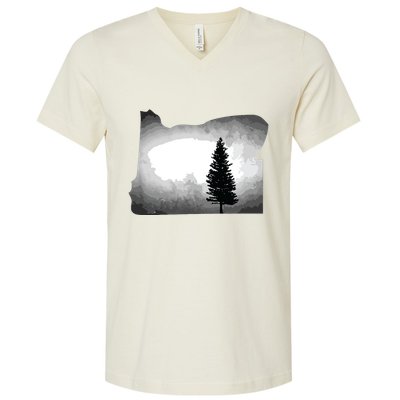 Oregon State Tree Pacific Northwest V-Neck T-Shirt
